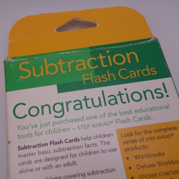 Golden Books Step Ahead Flash Cards Subtraction 54 Large Sturdy Cards - Picture 6 of 16